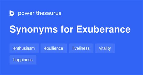 exuberance synonym